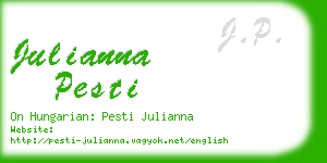 julianna pesti business card